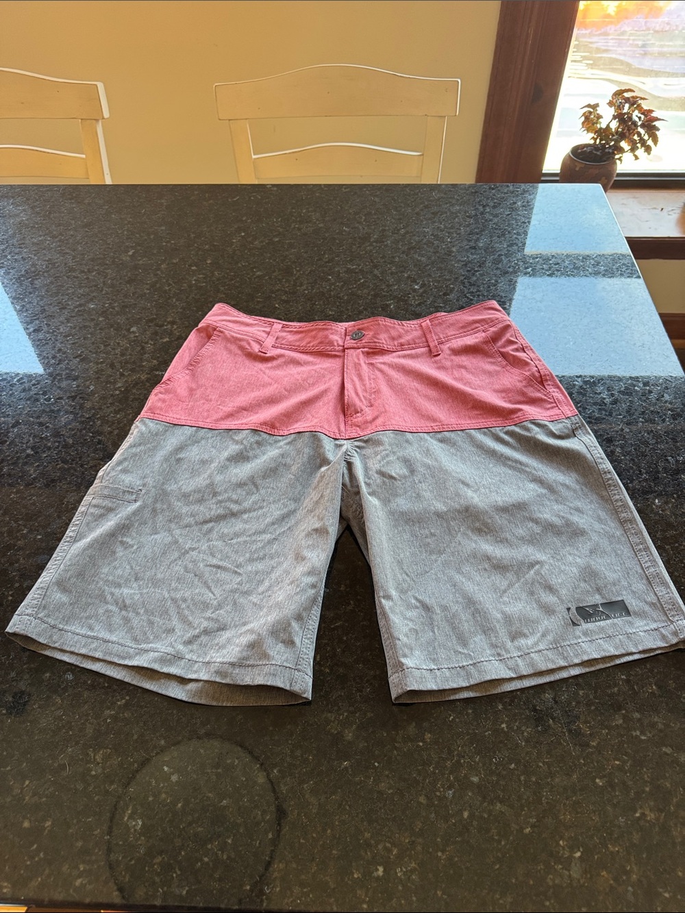Wave Life - Pink and Gray - Swim Board Shorts
